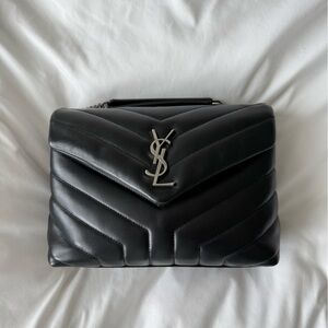 Saint Laurent Loulou Small YSL Shoulder Bag in Quilted Leather